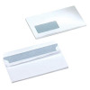 5 Star Office Envelopes Recycled Lightweight Wallet Gummed Window 75gsm Manilla DL [Pack 1000]