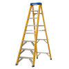 Abru Fibreglass Swingback Step Ladder 8 Tread Yellow 71608