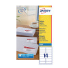 Avery White Inkjet Address Labels 99.1 x 38.1mm 14 Per Sheet Pack of 350 J8163-25