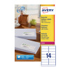Avery Recycled Laser White Address Label 99.1 x 38.1mm 14 Per Sheet Pack of 1400 LR7163-100