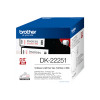 Brother Paper Labelling Tape Continuous Roll Black and Red on White 62mmx15.24m DK-22251