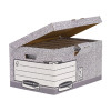 Fellowes Bankers Box System Flip Top Storage Box Grey 01815
