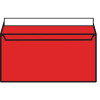DL Wallet Envelope Peel and Seal 120gsm Pillar Box Red (Pack of 250) Black 93016