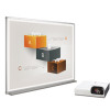 Bi-Office Bi-Bright 72in Whiteboard and Short Throw Projector Presentation Bundle BBS1891235