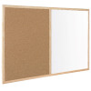 Bi-Office Wood Frame Cork/Drywipe Board 600x400mm MX03001010