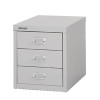 Bisley 3 Drawer Grey Non-Locking Multi-Drawer Cabinet BY60834