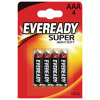 Eveready Super Heavy Duty AAA Batteries (Pack of 4) RO3B4UP