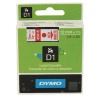 Dymo Black on Clear 4500 D1 Standard Tape 12mmx7m S0720500