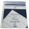 Goldline Business Card Binder Refill A4 (Pack of 5) GBC9/R