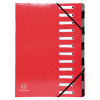 Exacompta Iderama 12 Part File Red 53925E
