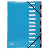 Exacompta Iderama 12 Part File Light Blue 53927E