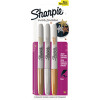 Sharpie Metallic Permanent Marker Pen Fine Gold, Silver and Bronze (Pack of 3) 1849114
