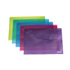 Rapesco A5 Assorted Popper Wallets Pack of 5 0689