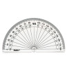 Helix 10cm 180 Degree Protractor Clear (Pack of 50) H02040