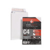 Plus Fabric White C4 Gusset Envelopes 120gsm Retail (Pack of 10) R10007