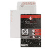 Plus Fabric White C4 Board Backed Envelopes 120gsm Peel and Seal Retail (Pack of 15) R10053