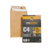 New Guardian Envelope C4 130gsm Gusset Peel and Seal Plain Manilla Pack of 10 16-BUK-007