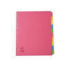 Concord A4 Extra Wide Bright 10-Part Dividers (Pack of 20) 52299