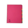 Concord A4 Extra Wide Bright 20-Part Dividers (Pack of 10) 52399