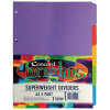Concord Bright A4 Divider Heavyweight 5-Part Assorted 52599/525