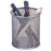 Q-Connect Mesh Pen Pot Silver KF00846