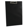 Q-Connect Black A4/Foolscap PVC Foldover Clipboard KF01300