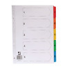 Q-Connect Multi-Punched 1-5 Reinforced Multi-Colour A4 Index Numbered Tabs KF01518