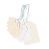 21x13mm White Strung Ticket (Pack of 1000) KF01615