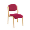 Jemini Wood Frame Side Chair With Arms Claret KF03515