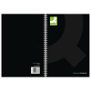 Q-Connect Casebound A4 Hardback Notebook 192 Pages Black (Pack of 3) KF03725