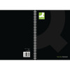 Q-Connect Casebound A4 Hardback Notebook 192 Pages Black (Pack of 3) KF03725