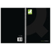 Q-Connect Casebound A4 Hardback Notebook 192 Pages Black (Pack of 3) KF03725
