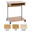 Jemini Intro Oak 650mm Mobile Computer Workstation KF14102