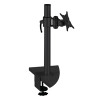 Q-Connect Black Flat Screen Pivot Monitor Arm KF20083