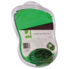 Q-Connect Clear Gel Mouse Mat Green KF20086