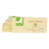 Q-Connect Repositionable Recycled 38 x 51mm Yellow Quick Notes Pack of 12 KF22367