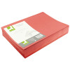Europa Foolscap Red Square Cut Folder Pack of 50 4828