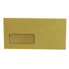 Q-Connect DL Window Envelopes 70gsm Manilla Gummed (Pack of 1000) KF3423