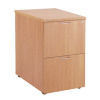 Jemini 2 Drawer Beech Filing Cabinet KF71955