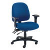 Avior Snowdon Heavy Duty Medium Back Chair With Lumbar Support Blue KF72251