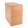 Jemini Intro D600 Bavarian Beech Desk High Pedestal KF74110