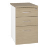 Arista Desk High Pedestal Three Drawer 800mm Oak KF74301