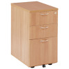 First Desk High Pedestal 3 Drawer 600mmD Beech