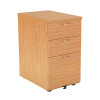 First Desk high Pedestal 3 Drawer 600mmD Oak