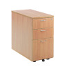 First Desk High Pedestal 3 Drawer 800mmD Beech