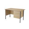 Jemini Intro Bavarian Beech 1200mm Four Leg Desk KF838367