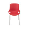 Jemini 4 Leg Breakout Chair Chrome Legs Red KF838770