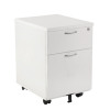 First Mobile Under Desk Pedestal 2 Drawer White