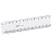 Linex White Scale Rule Flat 1:20:500 300mm LXH 434