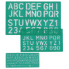 Linex Lettering Stencil Set 10/20/30mm (Pack of 3) LXG8500S